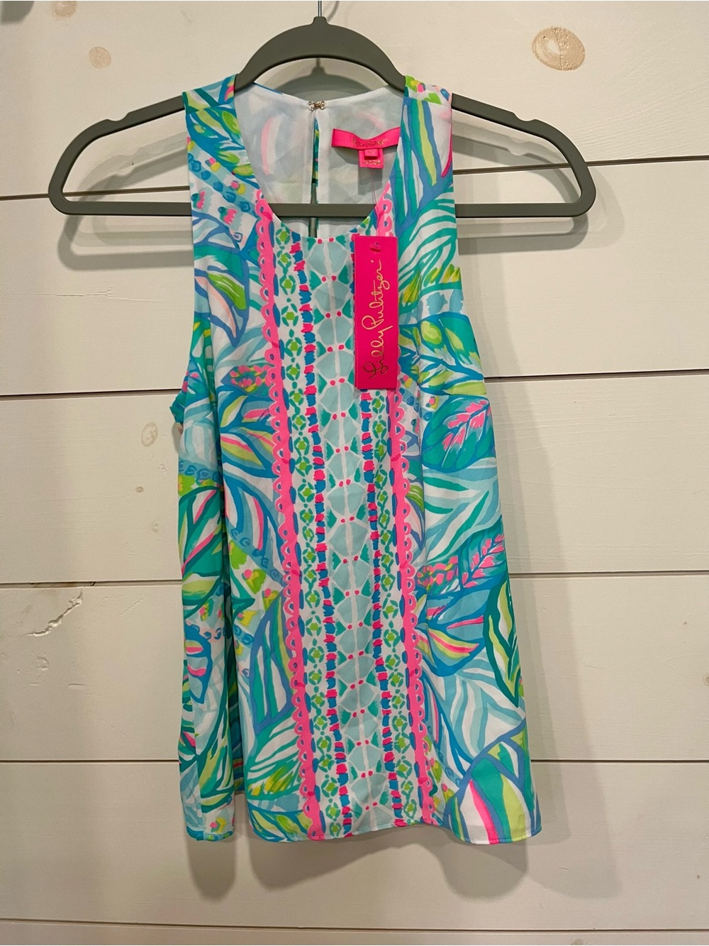 Lilly Pulitzer Lyle Sleeveless Top Multi Maraca My World Print